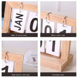 Minimalist wooden calendar