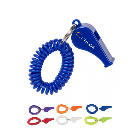 Whistle Coil With Key Chain