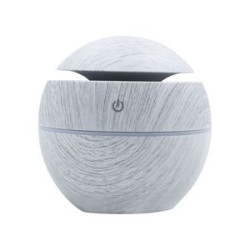 130Ml Usb Electric Air Humidifier Wood Grain 7 Color Lights