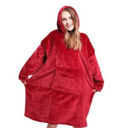 Oversized Wearable Blanket Sherpa Fleece Hoodie