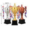 Gold Silver and Bronze Trophies