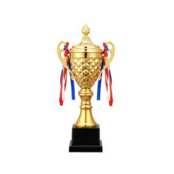 Gold Silver and Bronze Trophies