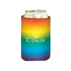 Rainbow Neoprene Beverage Can Sleeves