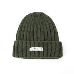 Patch Winter Knit Beanie