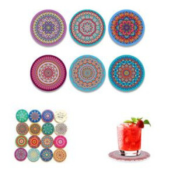 Round Absorbent Coasters for Drinks