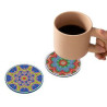 Round Absorbent Coasters for Drinks