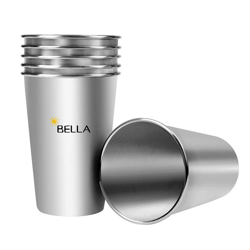 16 Oz Reusable Stainless Steel Cup