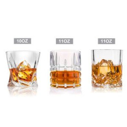 10, 11 Oz Whiskey Glasses-Premium