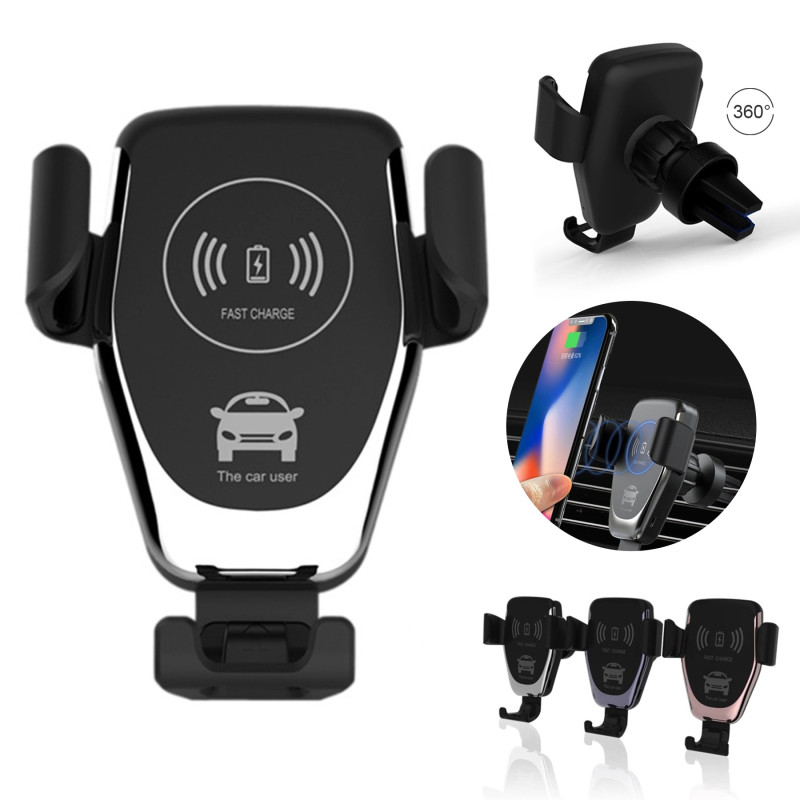 Auto Vent/Dashboard 10W Wireless Charger And Phone Holder