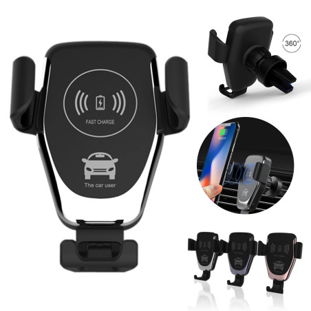 Auto Vent/Dashboard 10W Wireless Charger And Phone Holder