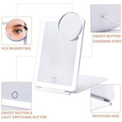 Portable Makeup Mirror with Led Lights