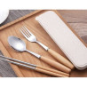 Stainless Steel Cutlery Set With Wooden Handle