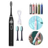 Sonic Electric Toothbrush Rechargeable With 3 Brush Heads