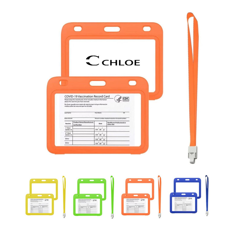 Vaccine Card Holder With Lanyard