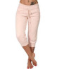 Women's Plus Size Sexy Solid Color Sports Yoga Capri Pants