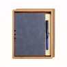 Leather Cover Notebook and Pen Gfit Set