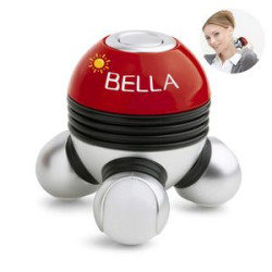Mini Hand-Held Body Vibrating Massager With Led Light