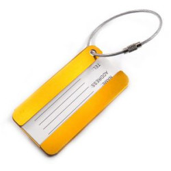 Square Aluminum Alloy Travel Luggage Tag