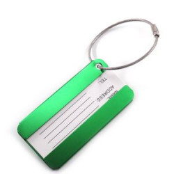 Square Aluminum Alloy Travel Luggage Tag