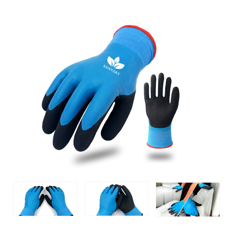 Winter Work Gloves Thermal Liner Grip Coating Warm