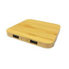 Panda Bamboo 5W Wireless Charger With Dual Usb Ports