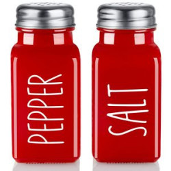 Glass Salt And Pepper Shakers Set
