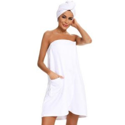 Polyester Wraps Towel W/ Front Pocket