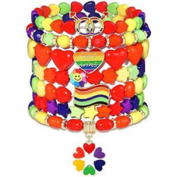 Plastic Bisexual soft earthenware letter bead bracelet