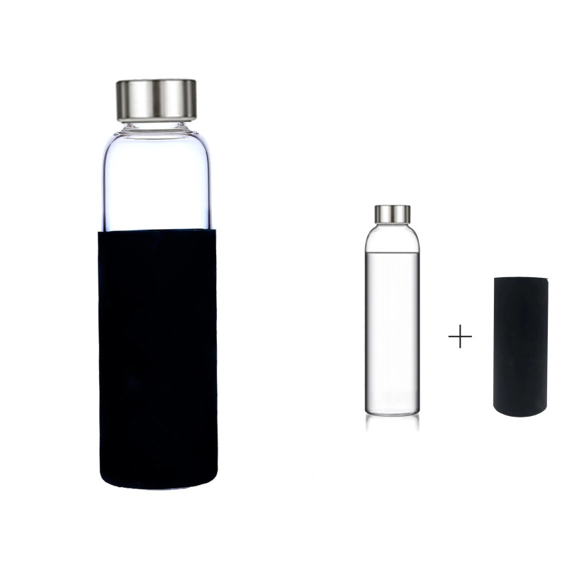 18oz Glass Tumblers with Silicone Protective Sleeve
