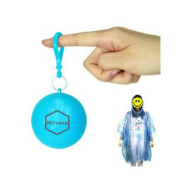 Disposable Portable Raincoats Hooked Poncho Ball