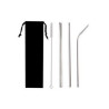 Reusable Stainless Steel Metal Straws With Pouch
