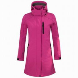 Women's Softshell Long Jacket with Hood