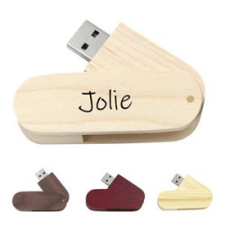Bamboo Rotated Usb Flash Drives 16Gb