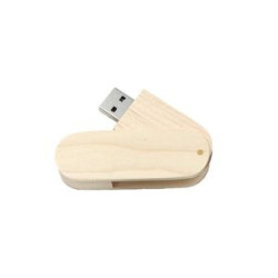 Bamboo Rotated Usb Flash Drives 16Gb