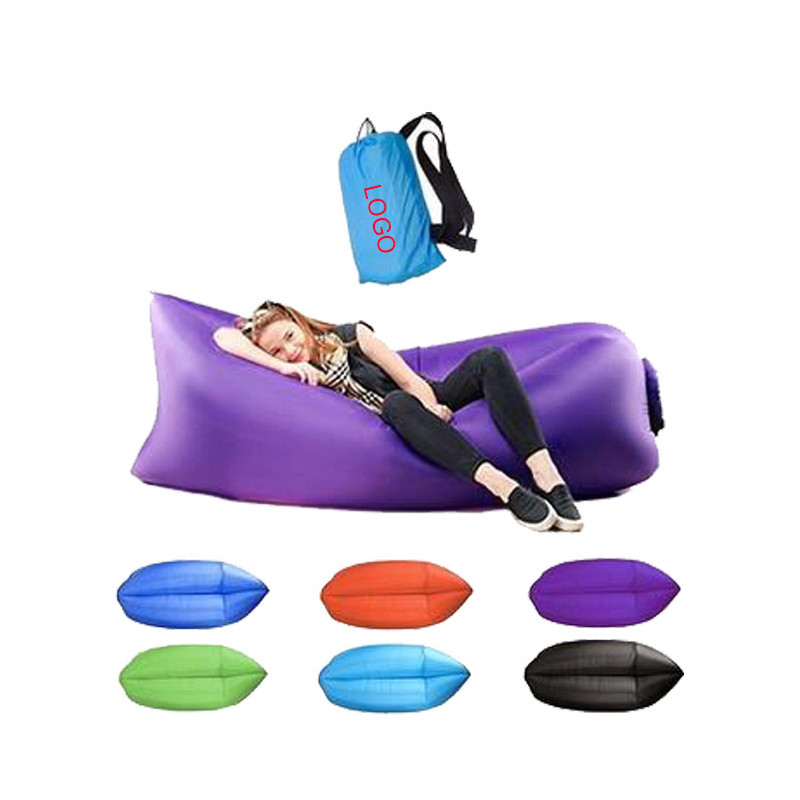 Full Color Inflatable Outdoor Couch/Sofa Bed with Bag Inside