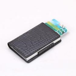 Skinny Minimal Thin Front Pocket RFID Wallet Card Holder