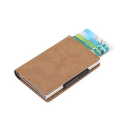 Skinny Minimal Thin Front Pocket RFID Wallet Card Holder
