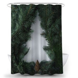 Digital Print Polyester Shower Curtain