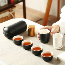 Ceramic Portable Travel Tea Set