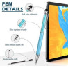Crystal Ballpoint Pens with Stylus Tip