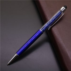 Crystal Ballpoint Pens with Stylus Tip