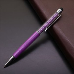 Crystal Ballpoint Pens with Stylus Tip