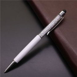 Crystal Ballpoint Pens with Stylus Tip