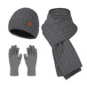 3-Piece Alpaca Hat Scarf And Touchscreen Gloves