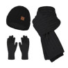 3-Piece Alpaca Hat Scarf And Touchscreen Gloves