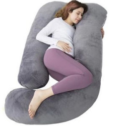U Shaped Full Body Maternity Pillow With Removable Cover