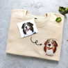 Custom Pet Embroidered Sweatshirt