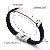 Stainless Steel Leather Woven Bracelet