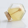 Honey Jar Custom Hexagonal Glass