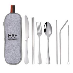 Tableware Set with Felt Bag